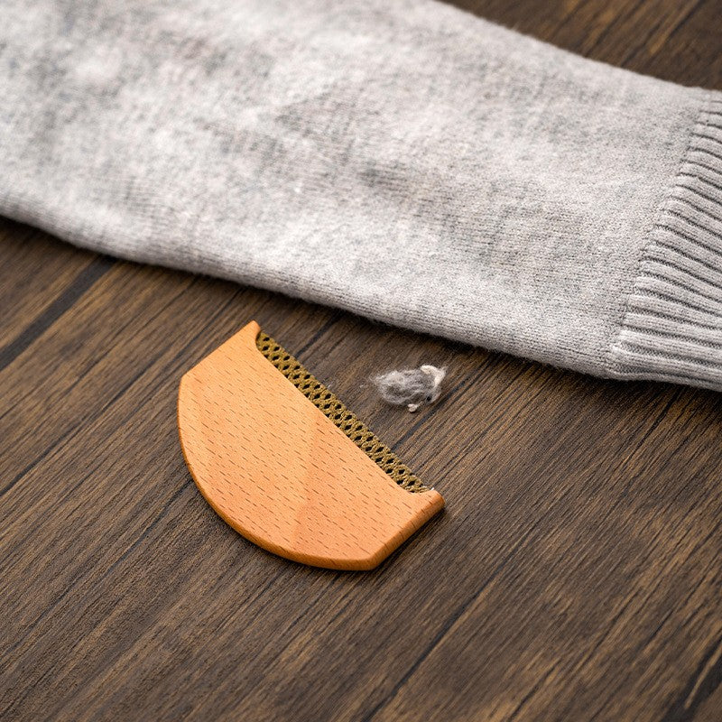 Mini clothing shaver Beech wood + polyester fabric