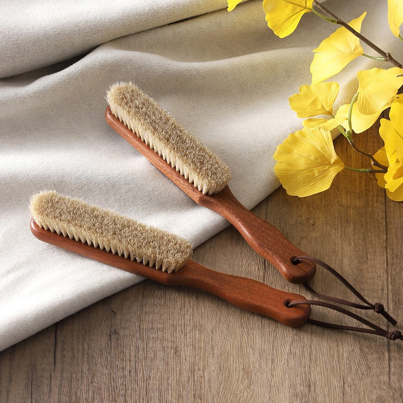 Sapele wood and horse hair Coat cleaning brush