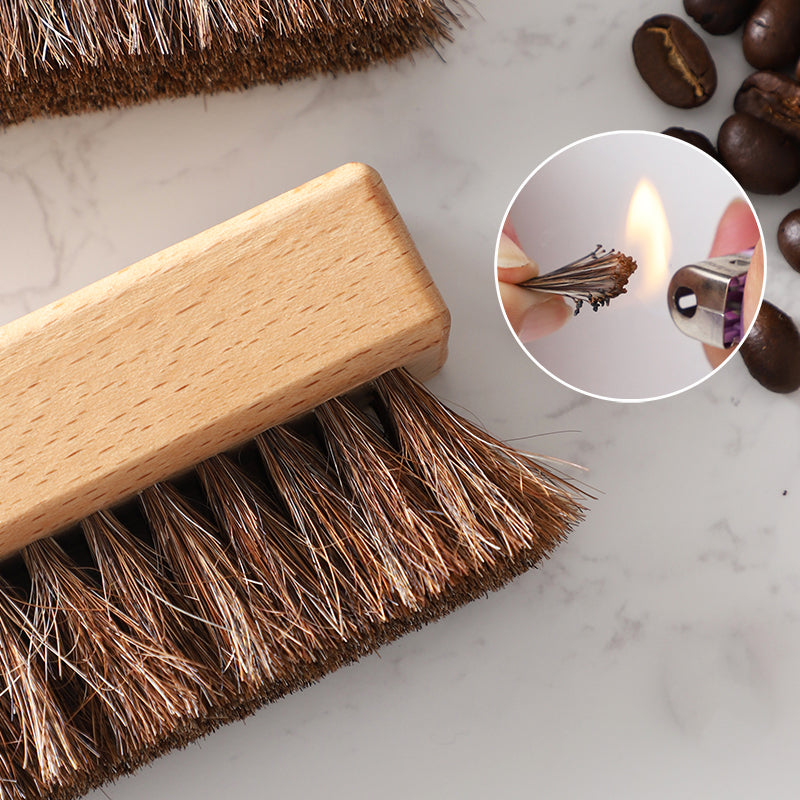 Horse hair dust cleaning brush