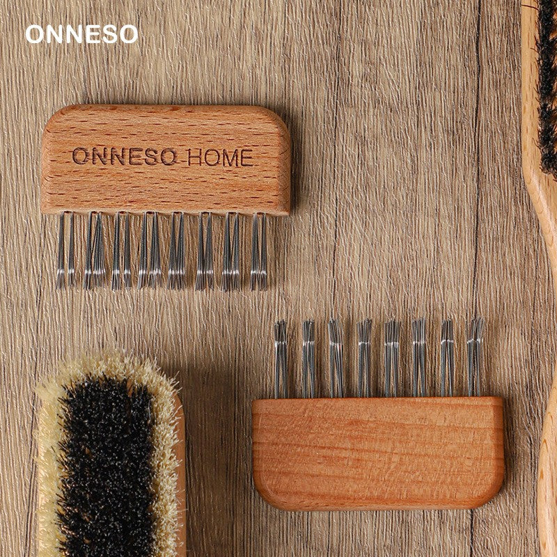 Stainless Steel Wire and Wooden Handle Mini Cleaning Brush