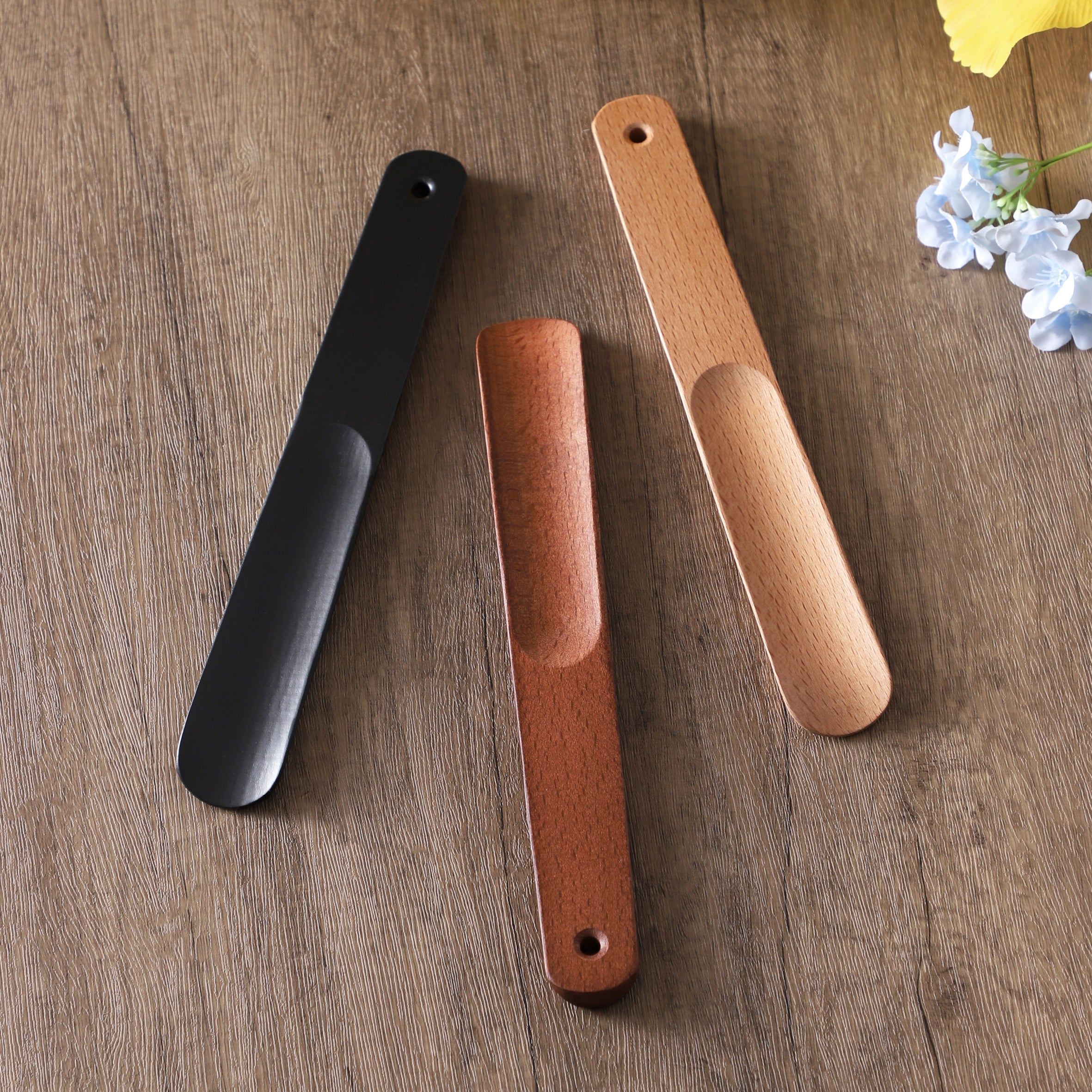 26cm Beech Wooden Shoe Horn