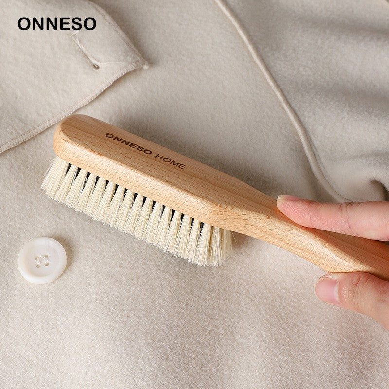 Small-sized coat care brush pig hair