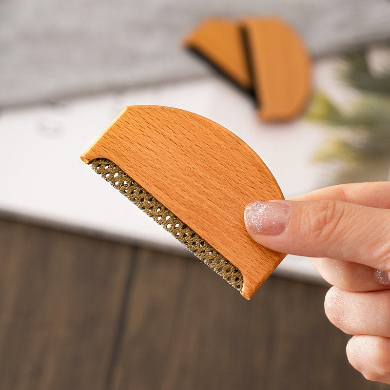 Mini clothing shaver Beech wood + polyester fabric