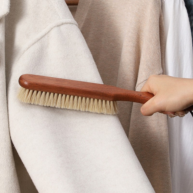 Sapele wood and horse hair Coat cleaning brush