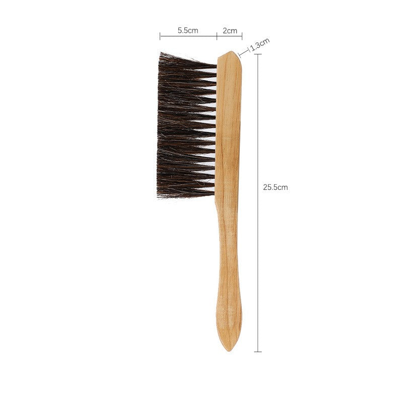 Horse Tail Hair Bee Brush with Solid Wood Handle