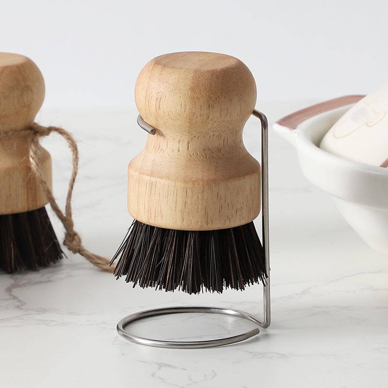Black Coconut fibre bristle Pot brush