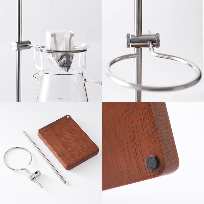 Coffee Filter Holder with Wood and metal