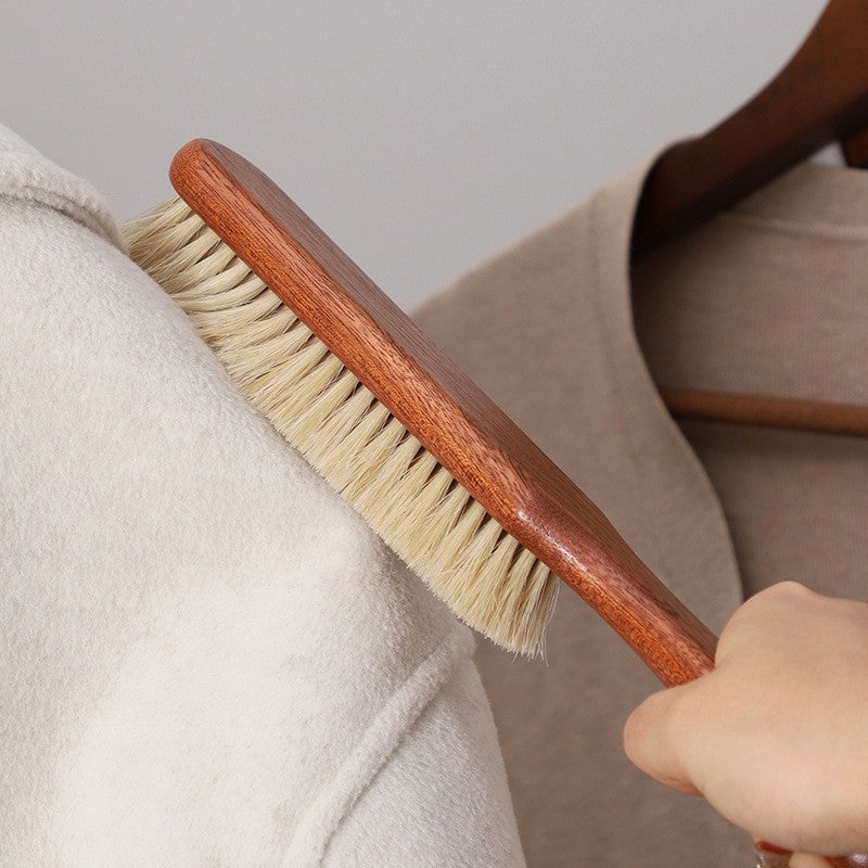 Sapele wood and horse hair Coat cleaning brush