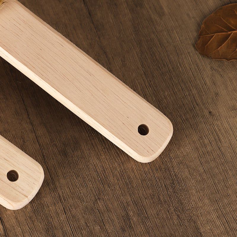 Pig hair long wooden handle shoe brush