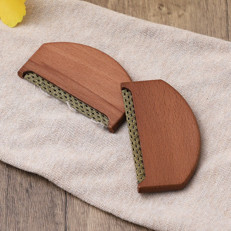 Mini clothing shaver Beech wood + polyester fabric