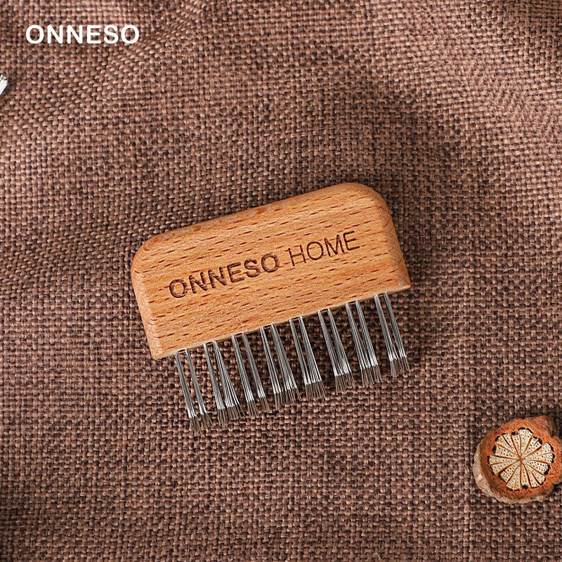 Stainless Steel Wire and Wooden Handle Mini Cleaning Brush