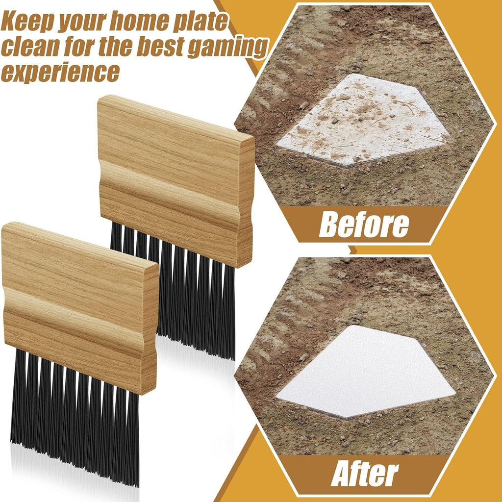 Wooden handle referee brush