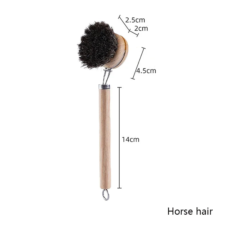 Pot brush Long handle replaceable brush head