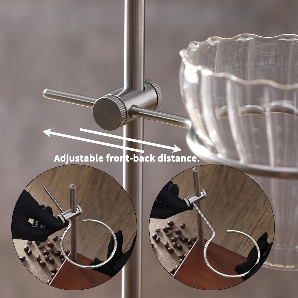 Coffee Filter Holder with Wood and metal