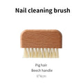 Mini Nail cleaning brushes Wooden and Pig hair