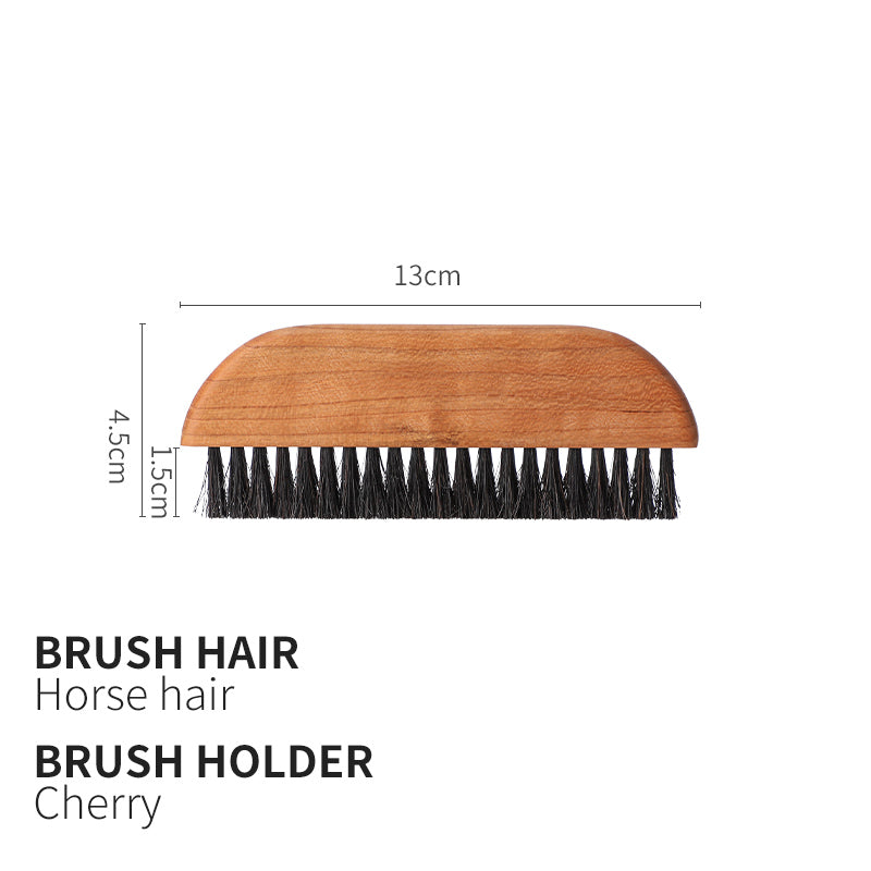 Coffee powder cleaning brush with Cherry Wood