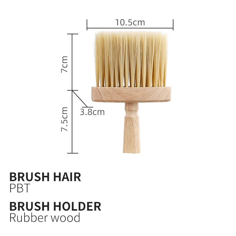 Car gap cleaning brush with rubber wood