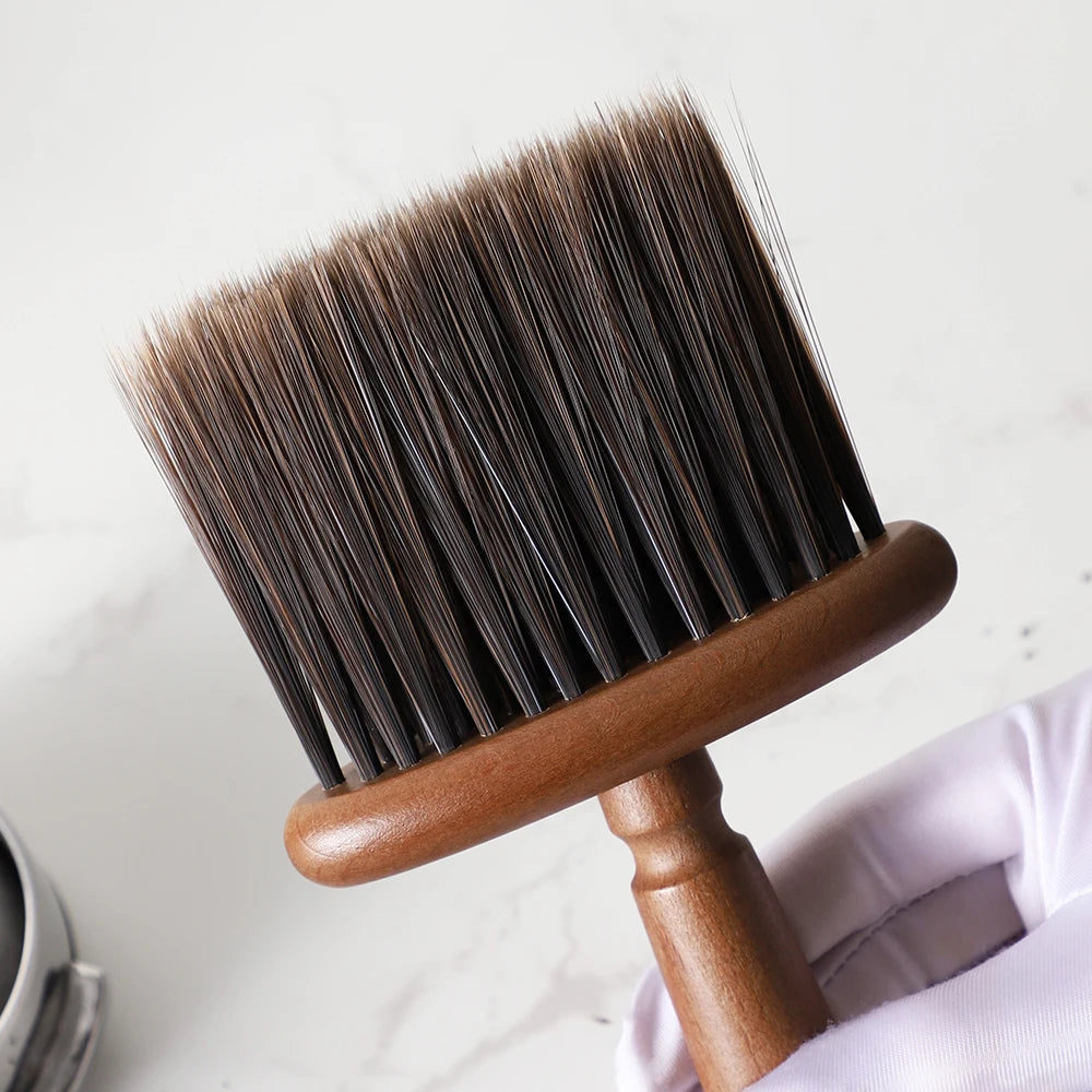 Beech soft bristle coffee brush