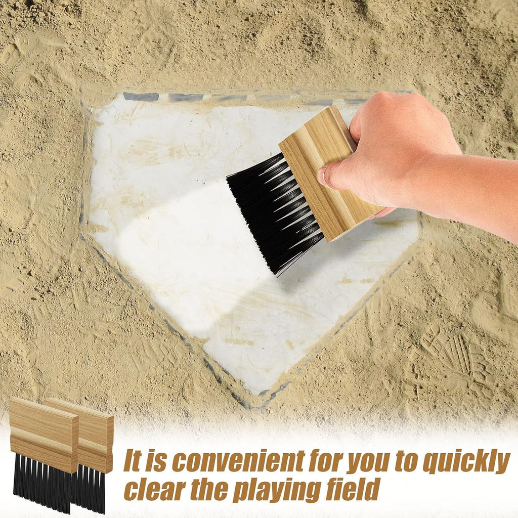 Wooden handle referee brush