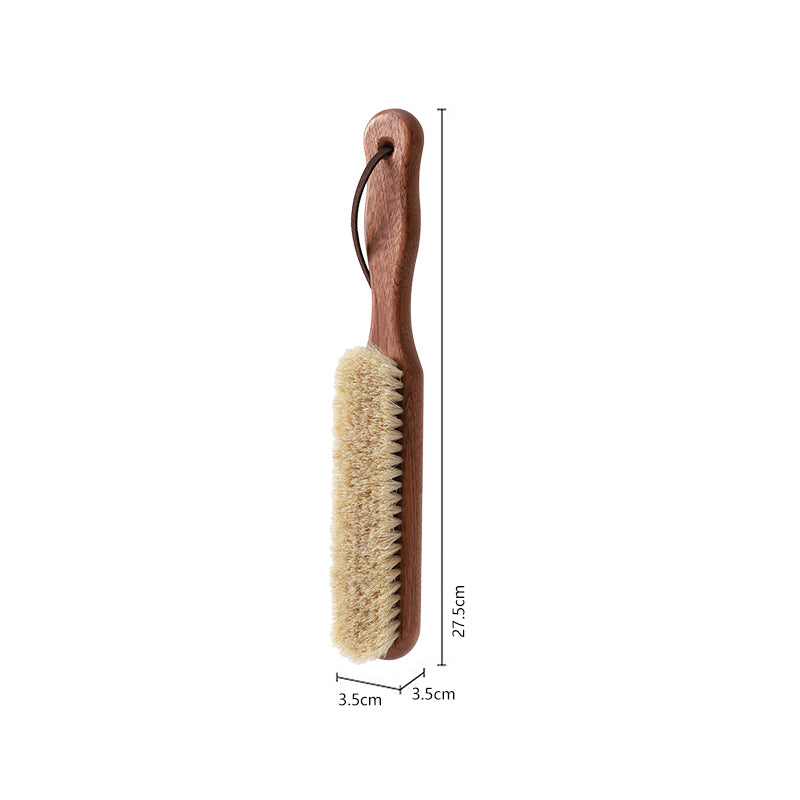 Sapele wood and horse hair Coat cleaning brush