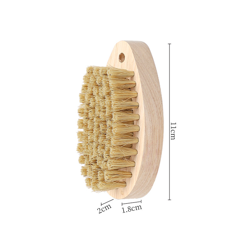Pig hair laundry brush