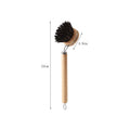 Coconut palm bristles Replaceable head pot brush