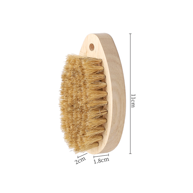 Pig hair laundry brush