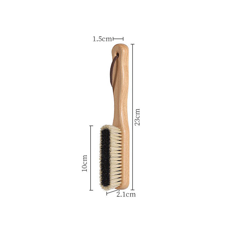 Small-sized coat care brush pig hair