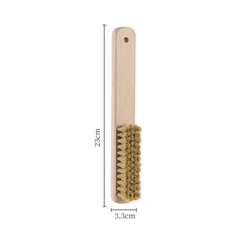 Pig hair long wooden handle shoe brush