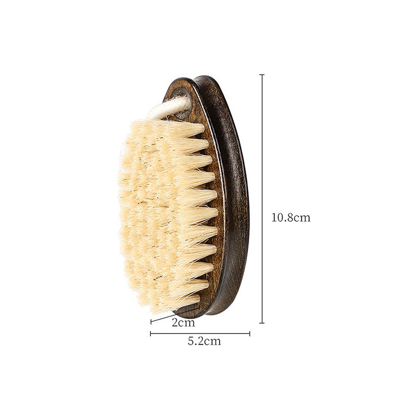 Body Brush with Wooden Handle and Boar Bristles