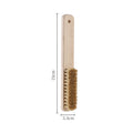 Pig hair long wooden handle shoe brush