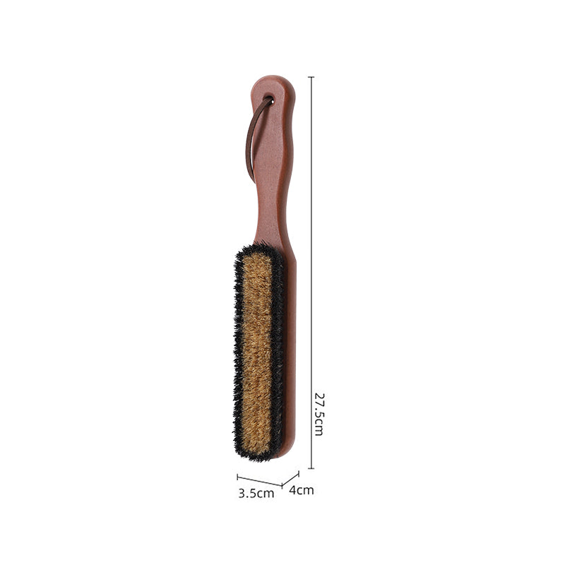 Nut-brown Clothing care brush with Wooden and pig hair