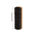 Horse hair shoe brush leather care