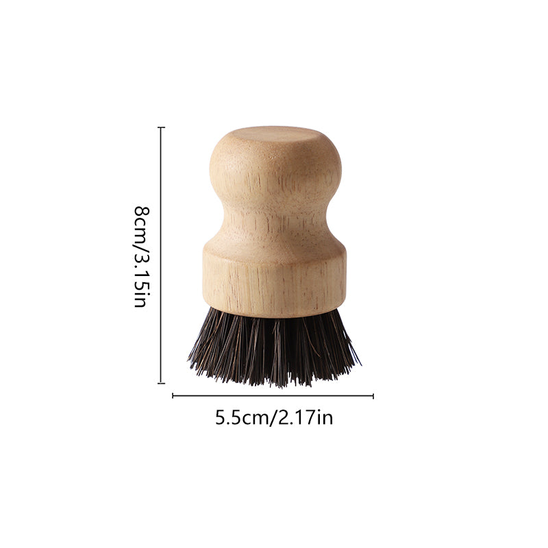 Black Coconut fibre bristle Pot brush